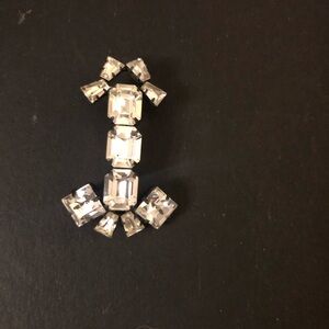 Sophisticated Silver Gemstone Brooch